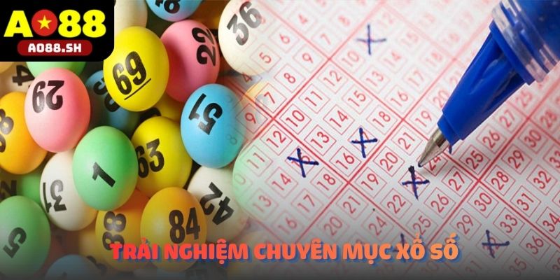 Người dùng trải nghiệm các chuyên mục trong Xổ số AO88 trên nền tảng AO88.